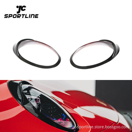 Porsche 911 992 Carbon Fiber Headlight Eyebrows 2019-2022